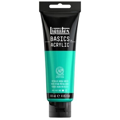 Metallic Aqua Green - Basics Acrylic Paint