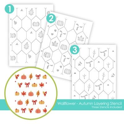 Autumn - Wallflowers - Layering Stencil