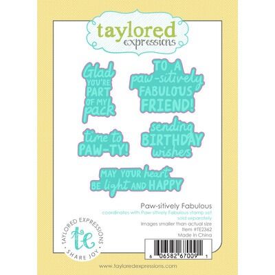 Paw-sitively Fabulous - Coordinating Die Set