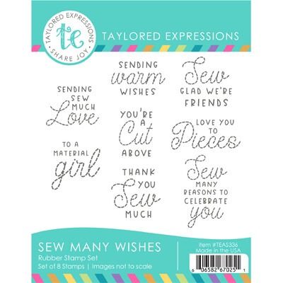 Sew Many Wishes - Cling Stamp Set