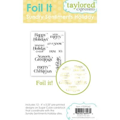 Sundry Sentiments Holiday - Foil It