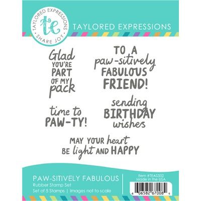 Paw-sitively Fabulous - Cling Stamp Set