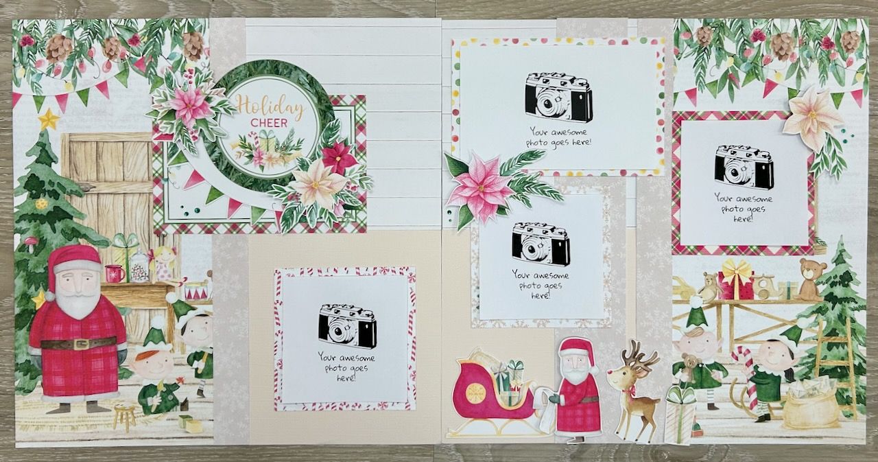 Holiday Cheer - Make &amp; Take Layout Kit