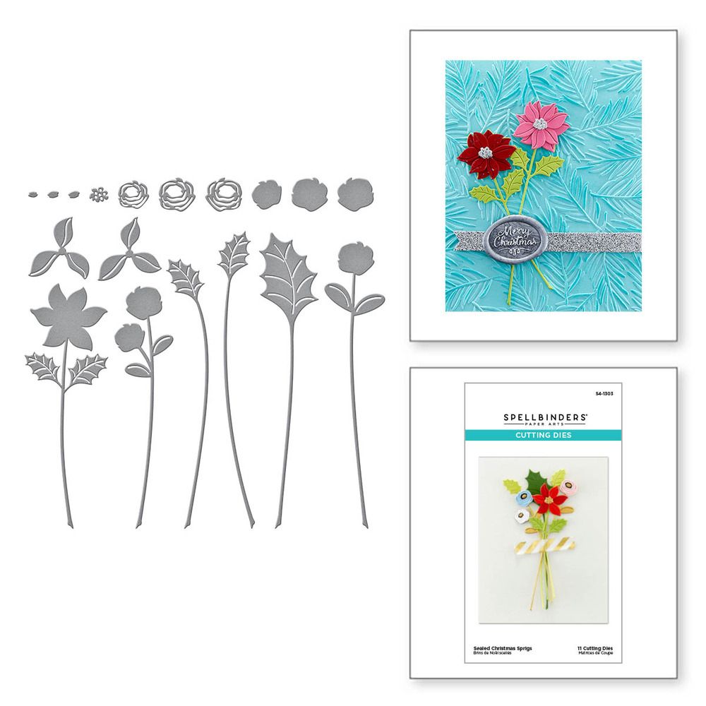 Sealed Christmas Sprigs - Die Set