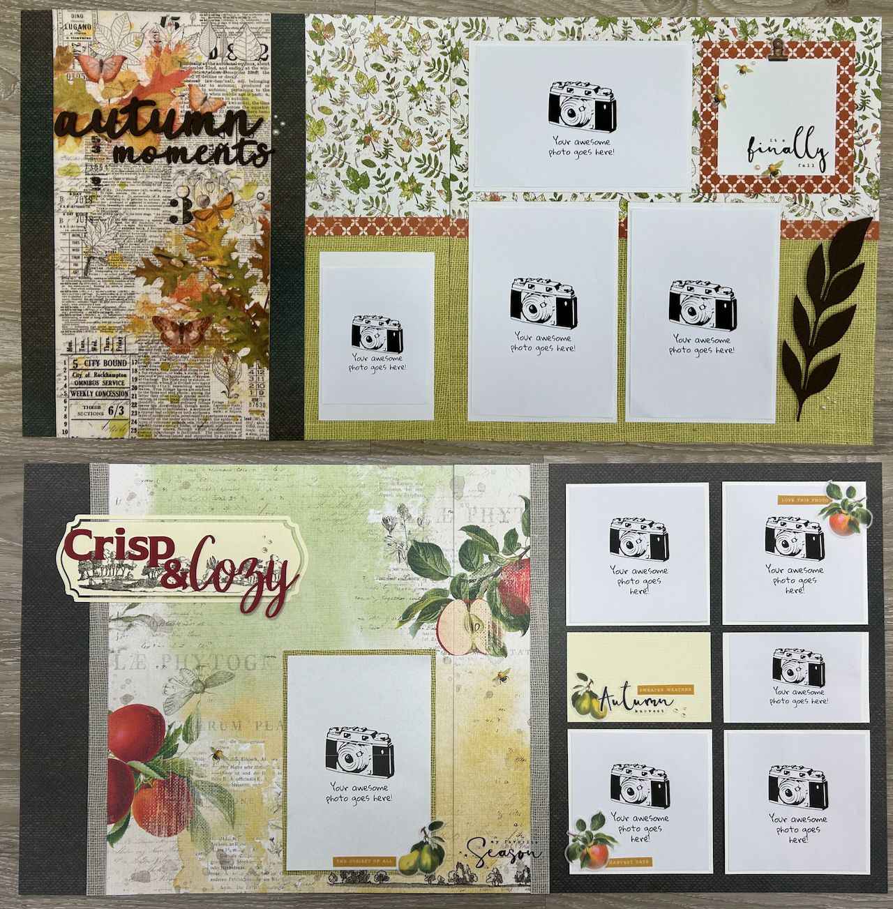 Autumn Moments - Make &amp; Take Layout Kit