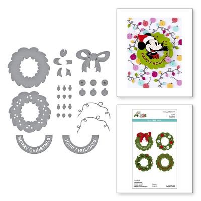 Classic Mouse Holiday Wreath - Say Cheese Classic Mouse Christmas - Die Set
