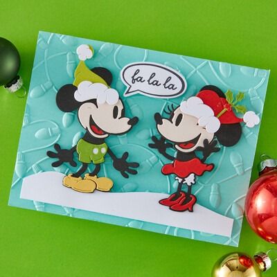Classic Mouse Christmas Embellishments - Say Cheese Classic Mouse Christmas - Die Set