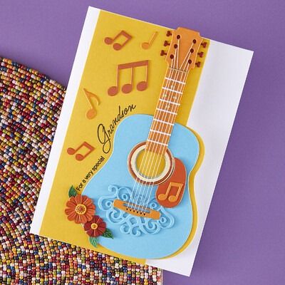 Majestic Guitar - Bibi&#39;s Musical Notes - Die Set