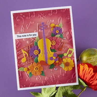 Musical Notes - Bibi&#39;s Musical Notes - 3D Embossing Folder