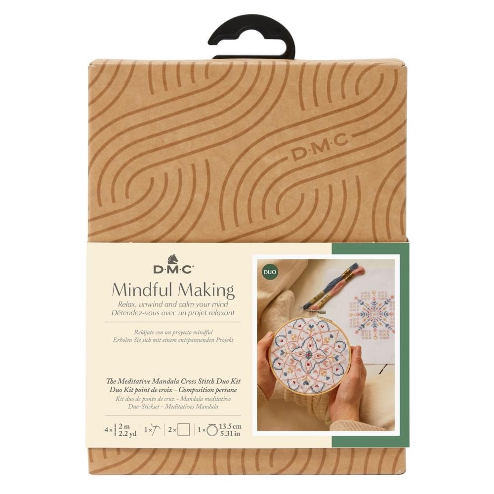 Meditative Mandala - Cross Stitch Duo Kit - Mindful Making