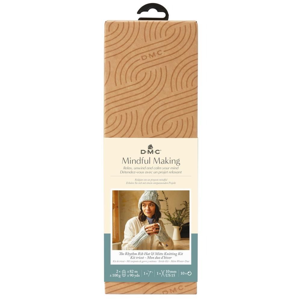 Rhythm Hat &amp; Mits - Knitting Kit - Mindful Making