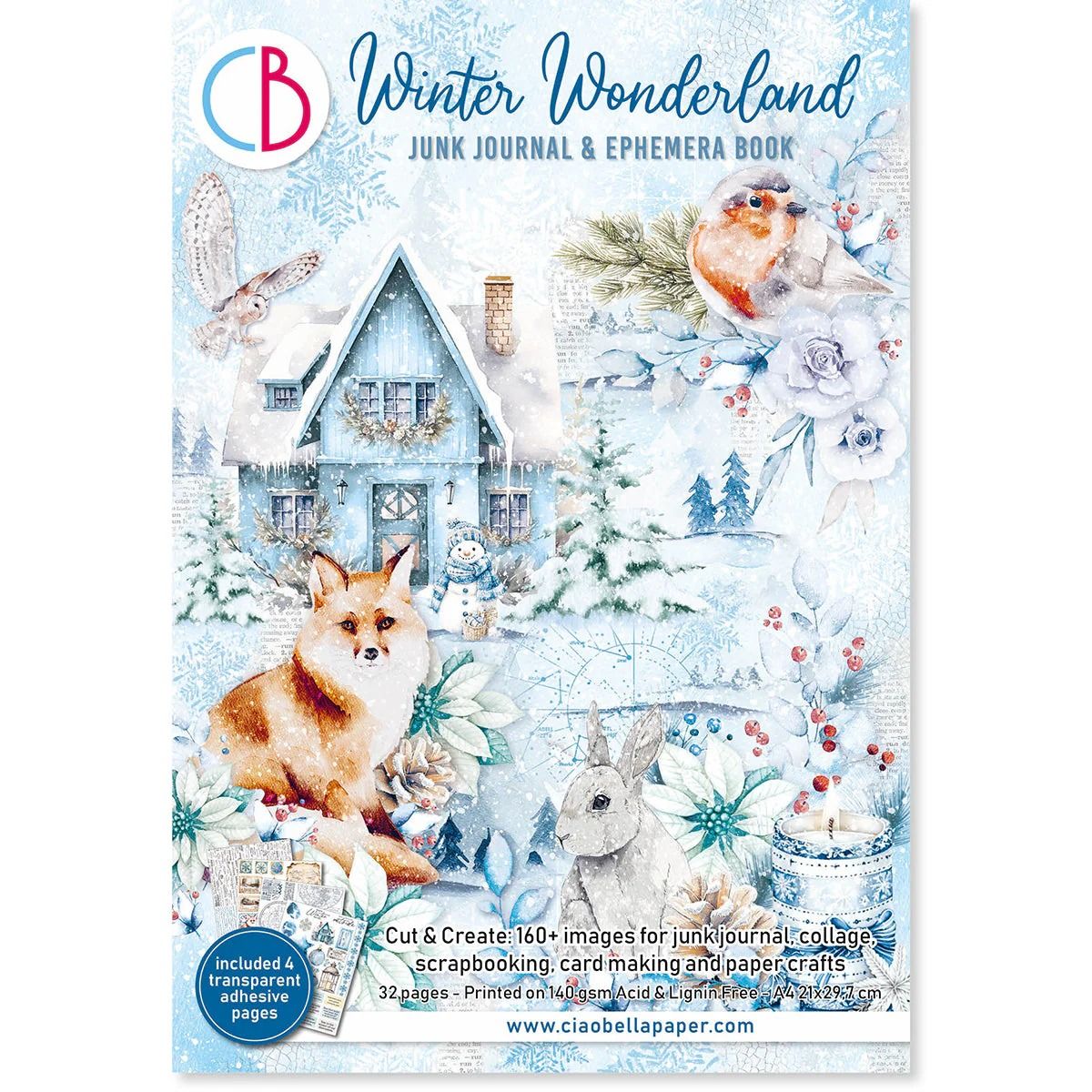 Winter Wonderland - A4 Junk Journal &amp; Ephemera Book