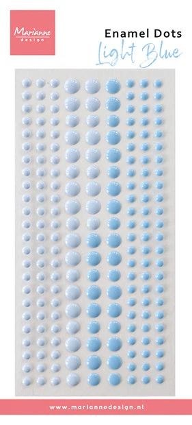 Light Blue - Enamel Dots