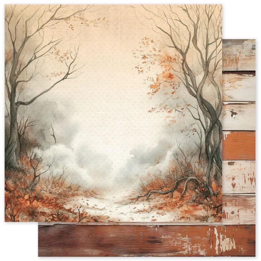 12x12 Double-sided Paper - D - Halloween Hollow Basics Collection