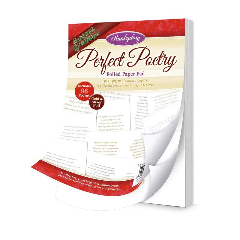 Season&#39;s Greetings - Perfect Poetry - Foiled Paper Pad