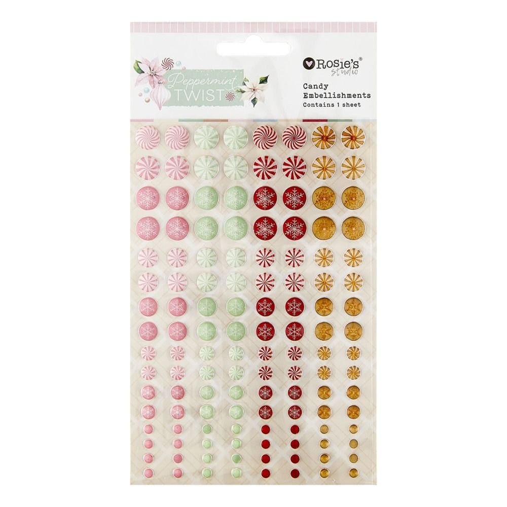 Peppermint Twist Candy Embellishments