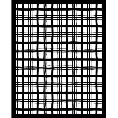 Tartan Pattern - Thick Stencil - Whispering Woods Collection