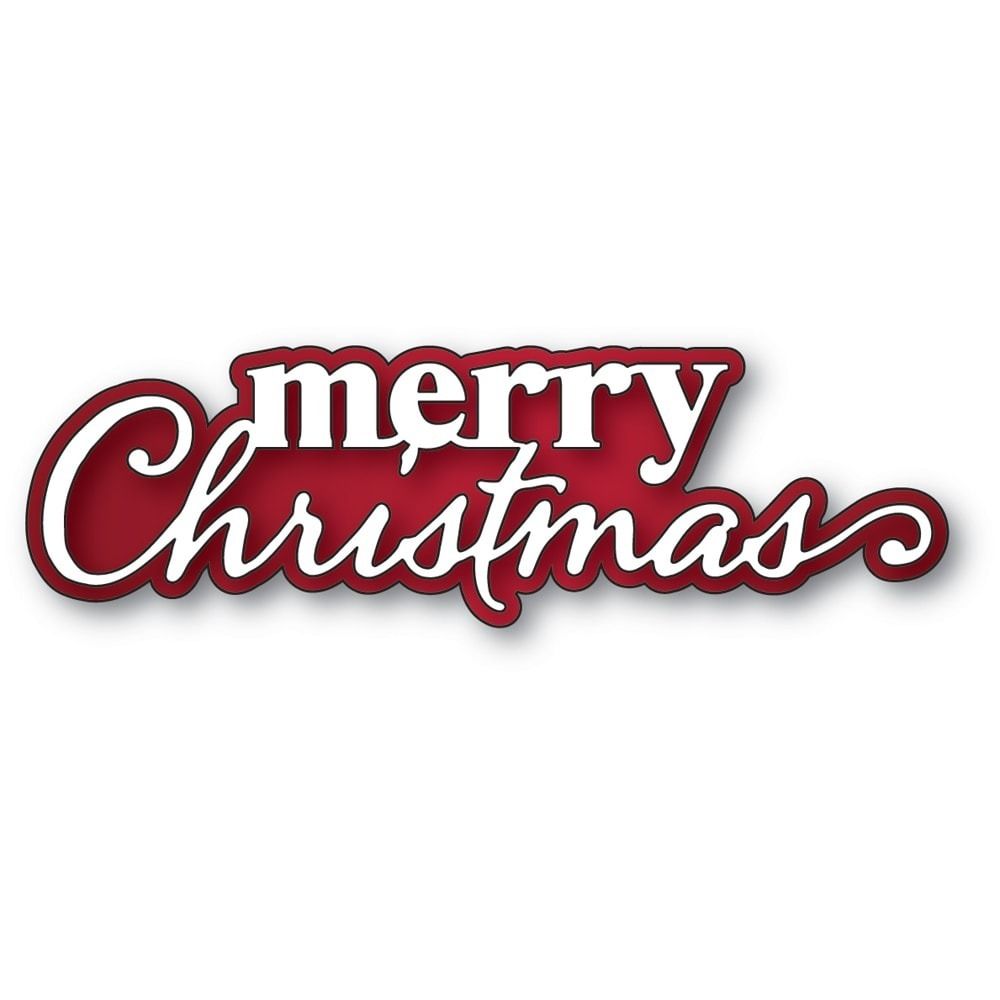 Merry Christmas Stylish Script - Die Set