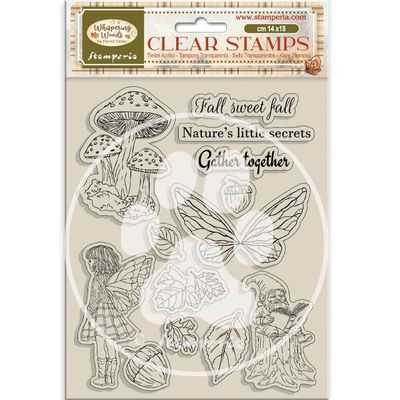 Clear Stamp - Mushrooms and Fairies - Whispering Woods Collection