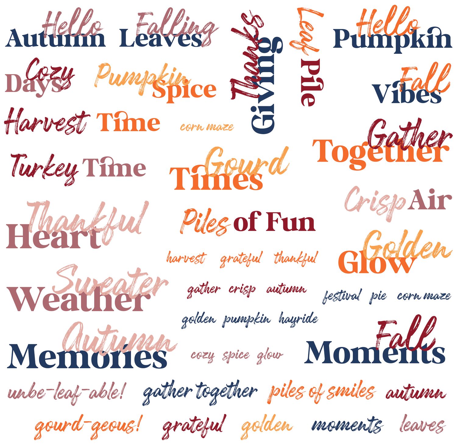 Title Ephemera - Autumn Serenade Collection