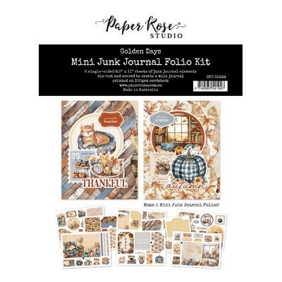 8.5x11 Mini Junk Journal Folio Kit - Golden Days Collection