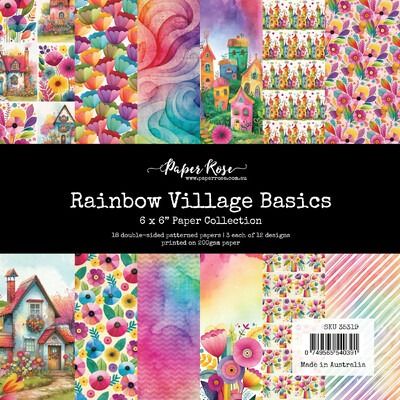 6x6 Paper Collection - Rainbow Village Basics Collection