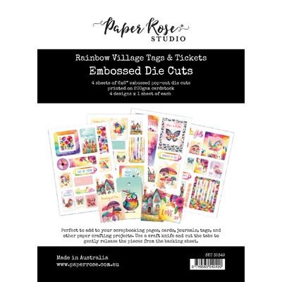Tags &amp; Tickets - Embossed Die Cuts - Rainbow Village Collection