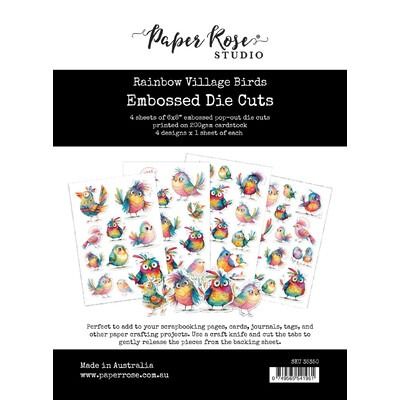 Birds - Embossed Die Cuts - Rainbow Village Collection