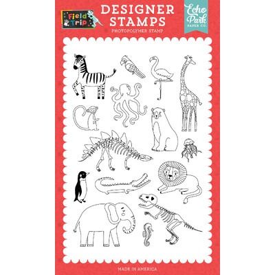 Clear Stamp Set - Amazing Animal Adventures - Field Trip Collection