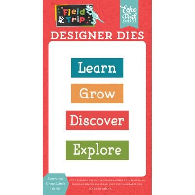 Die Set - Learn and Grow Labels - Field Trip Collection