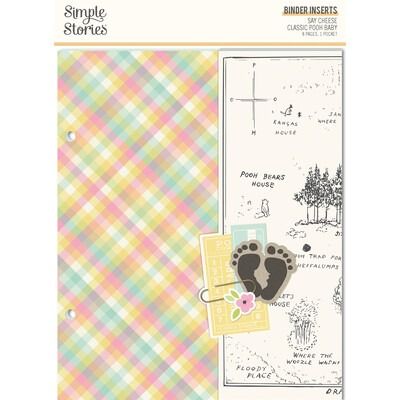 6x8 Binder Inserts - Say Cheese Classic Pooh Baby Collection