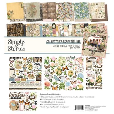 12x12 Collector&#39;s Essential Kit - Simple Vintage Junk Drawer Collection