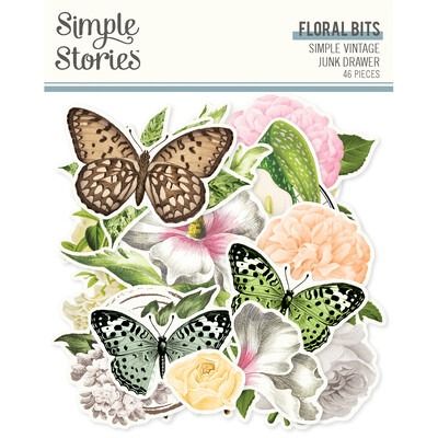 Floral Bits &amp; Pieces - Simple Vintage Junk Drawer Collection
