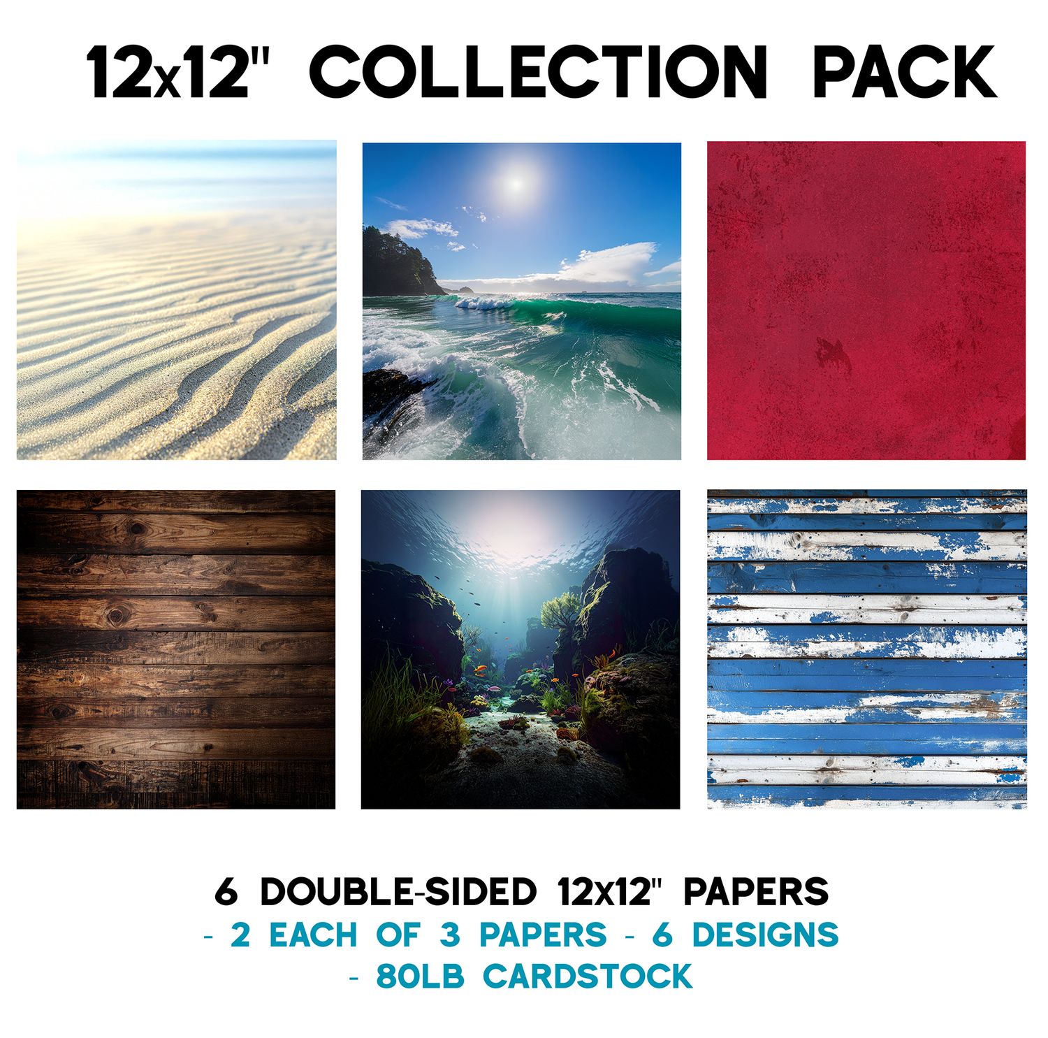 12x12 Collection Pack - Nautical Basics Collection