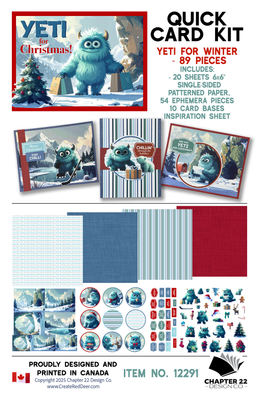 Quick Card Kit - Yeti For Christmas Collection
