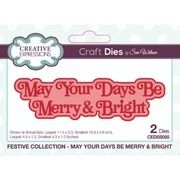 May Your Day Be Merry &amp; Bright - Shadowed Sentiments Die Set