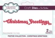 Christmas Greetings - Shadowed Sentiments Die Set