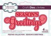 Season&#39;s Greetings - Sentiments Die Set