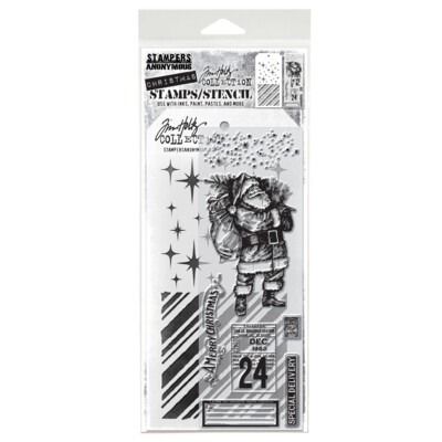 #31 - Mixed Media Clear Stamp and Stencil Set