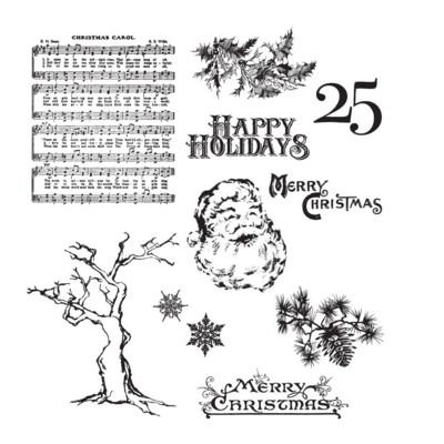 Mini Holidays 3 - Cling Stamp Set