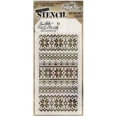 Holiday Knit - Layering Stencil