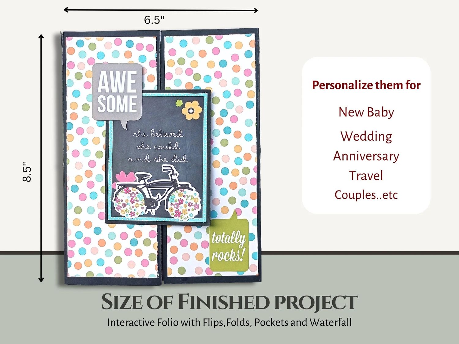 Kraft - Gate Fold Folio - Scrapbook Blank