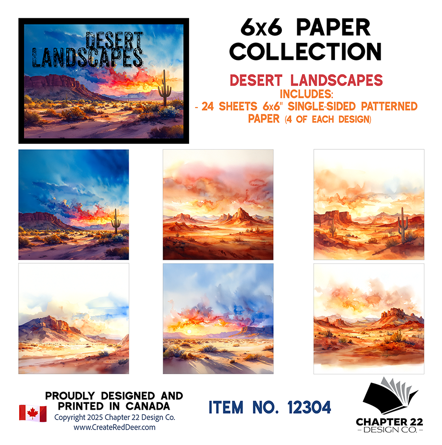 6x6 Paper Collection - Desert Landscapes Collection