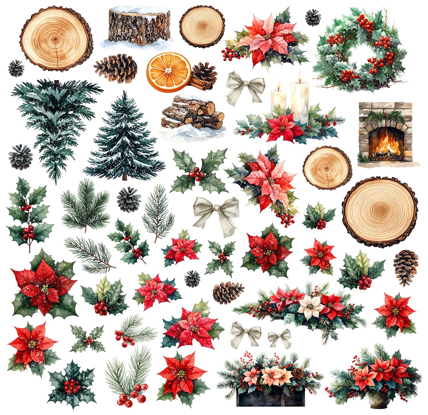 Floral Ephemera Pack - A Northern Christmas Collection