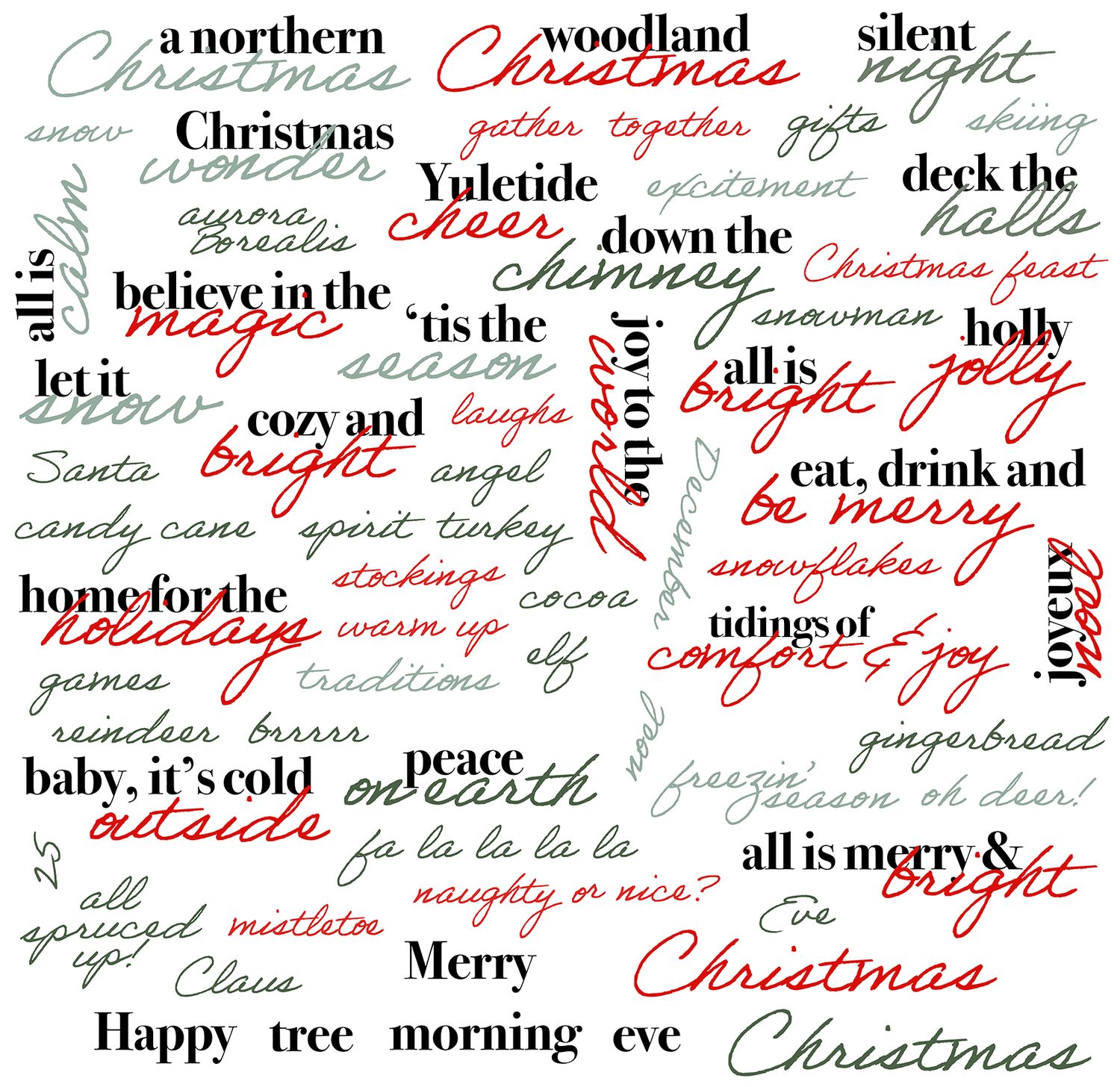 Title Ephemera Pack - A Northern Christmas Collection