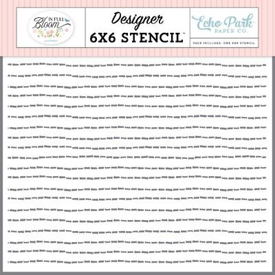 Stencil - Happy Spring Trails - In Full Bloom Collection
