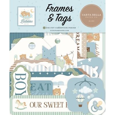 Frames &amp; Tags - Little Lullabies Baby Boy Collection