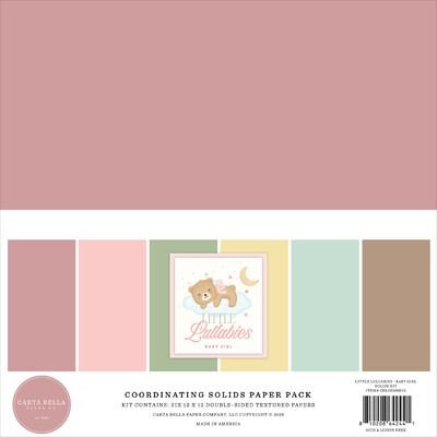 12x12 Solids Kit - Little Lullabies Baby Girl Collection