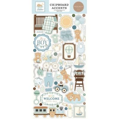 Chipboard Accents - Little Lullabies Baby Boy Collection