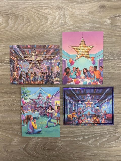 Teen Girl Party - Eclipse Card Panels/Card Panels